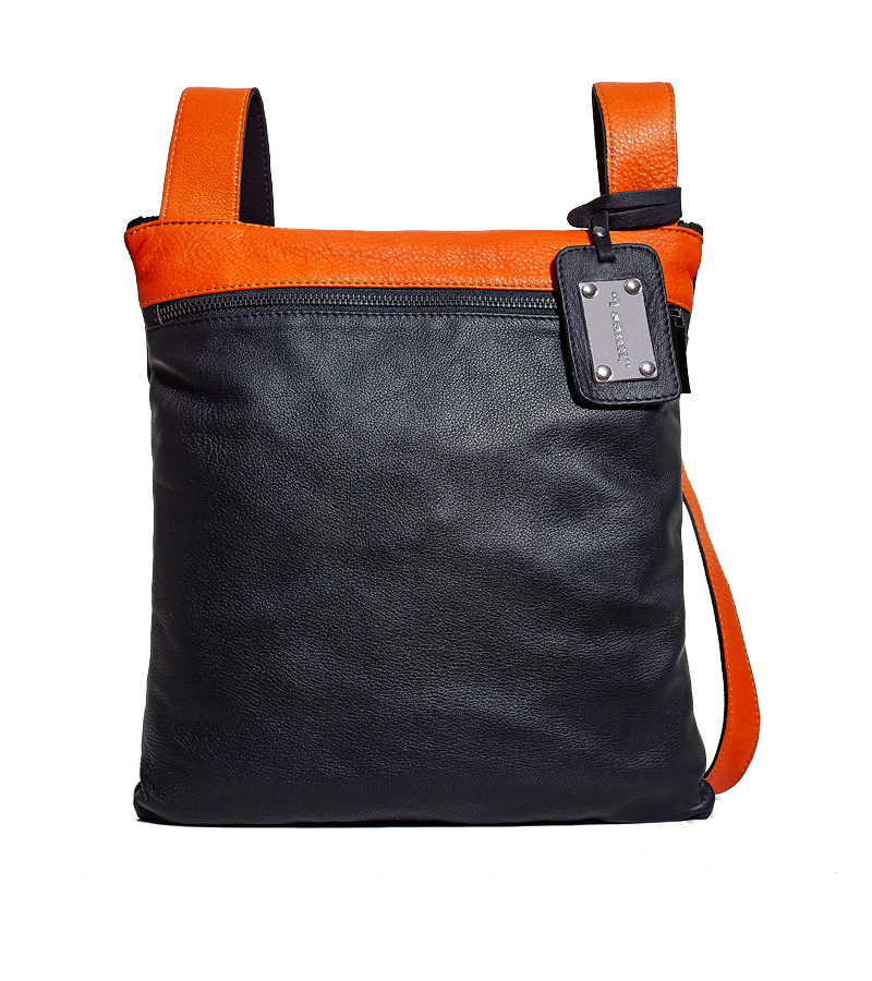 BORSA PELLE VITELLO BICOLORE