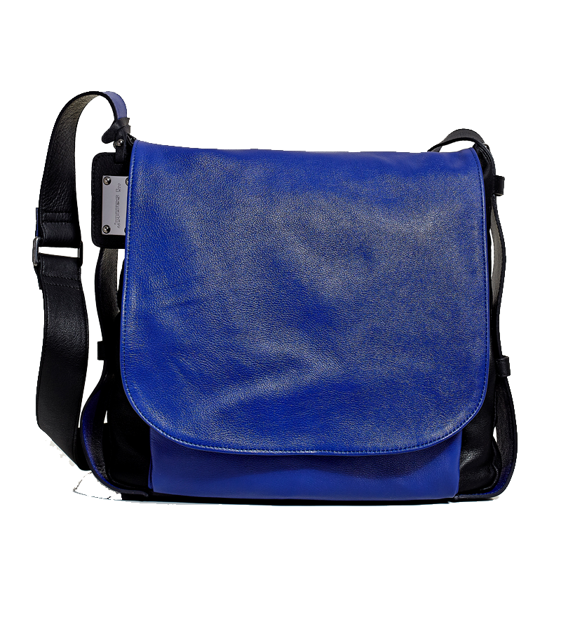 BORSA PELLE VITELLO BICOLORE