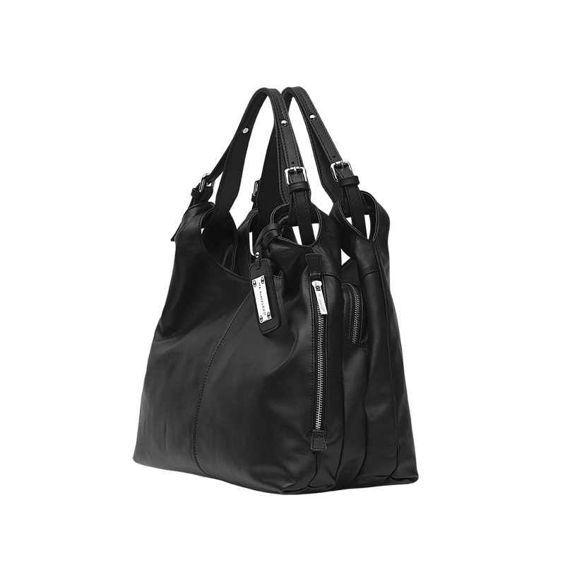 BORSA IN PELLE COLORE NERO