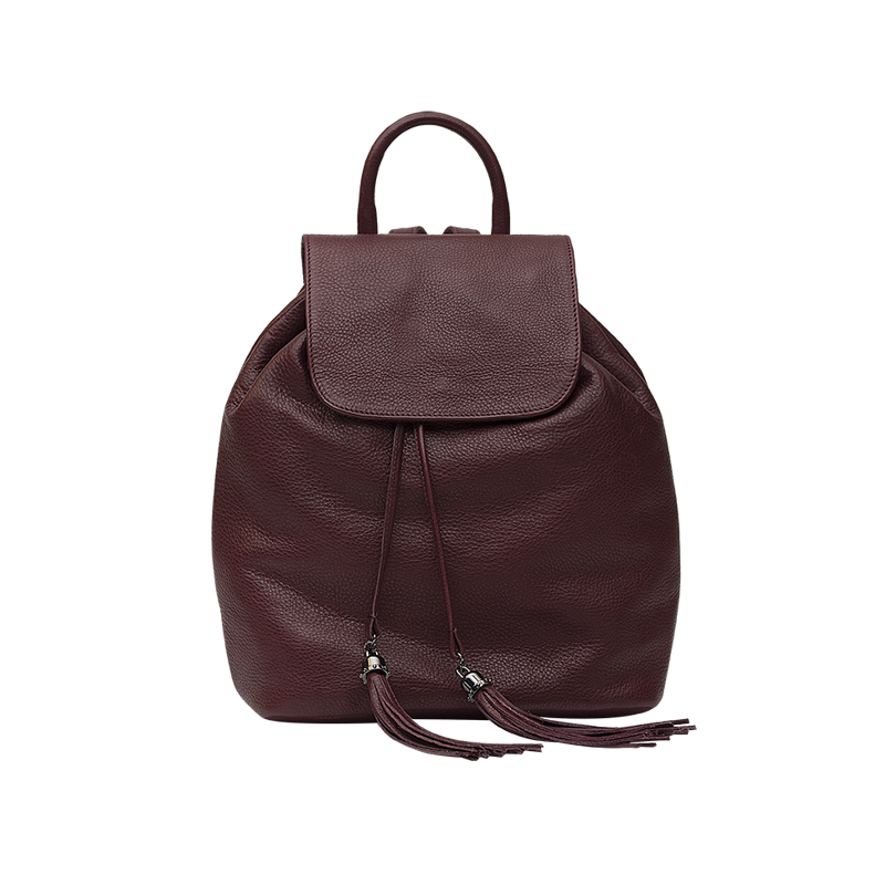 ZAINO IN PELLE BORDEAUX