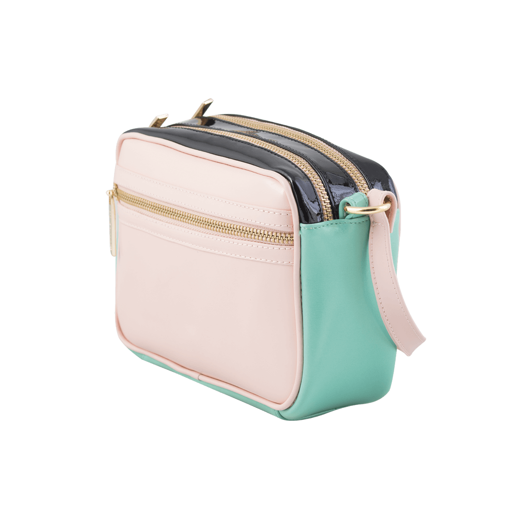 TRACOLLINA IN PELLE MULTICOLOR