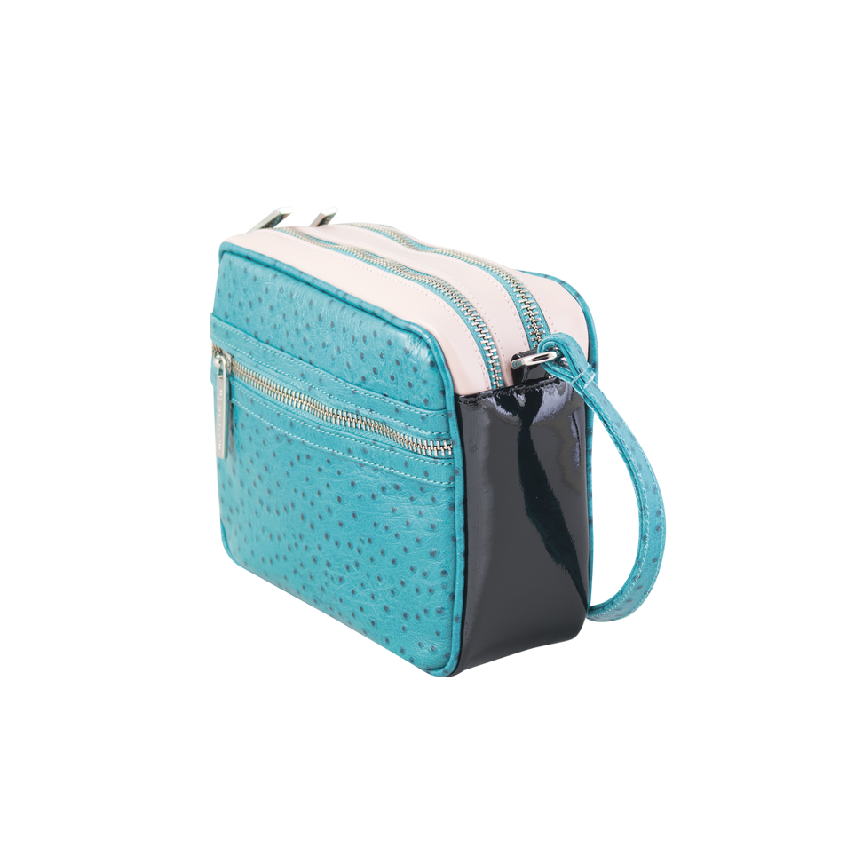 TRACOLLINA IN PELLE MULTICOLOR