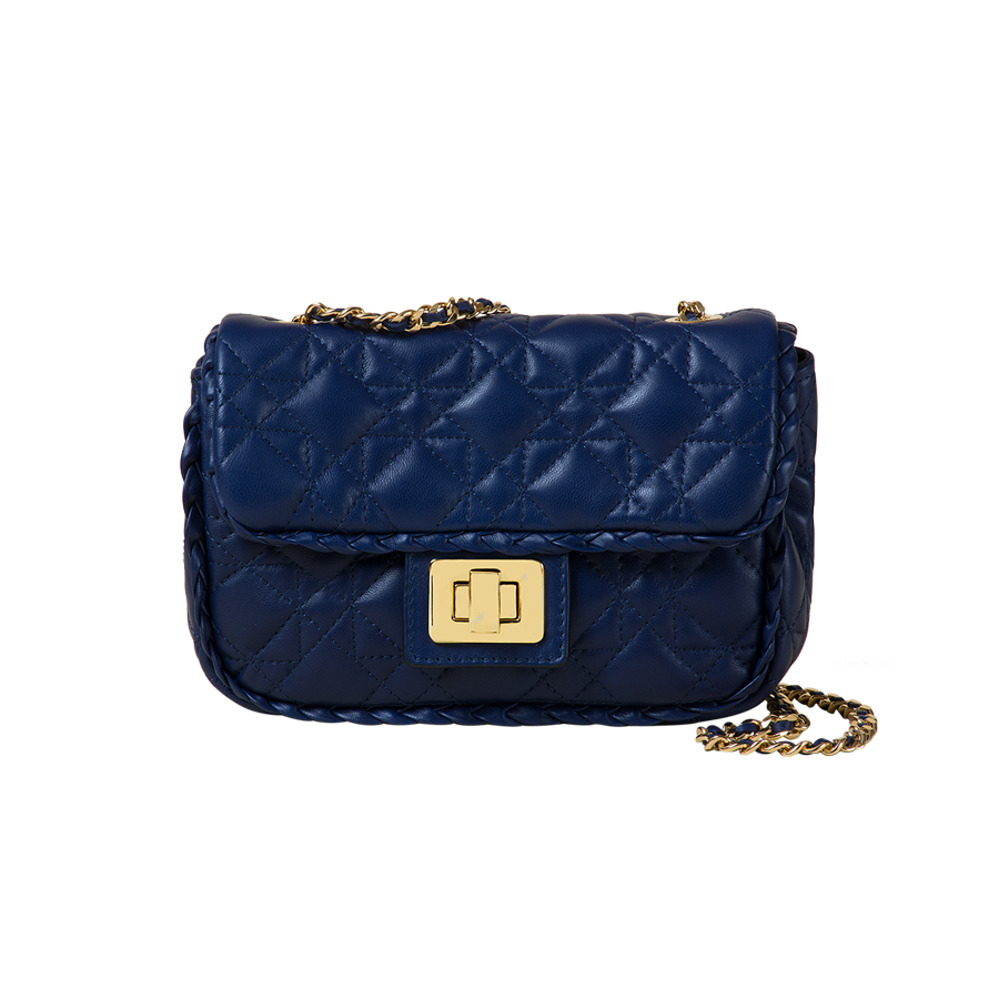 BORSA MINI IN PELLE TRAPUNTATA BORSA MINI IN PELLE TRAPUNTATA
