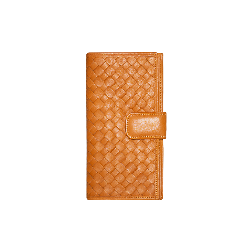 PORTA YEN IN NAPPA COLORE MARRONE CHIARO