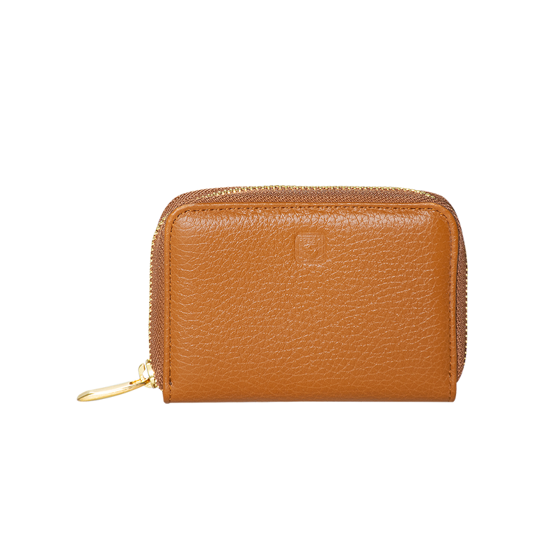 PORTA CARTE IN PELLE COLOR MARRONE