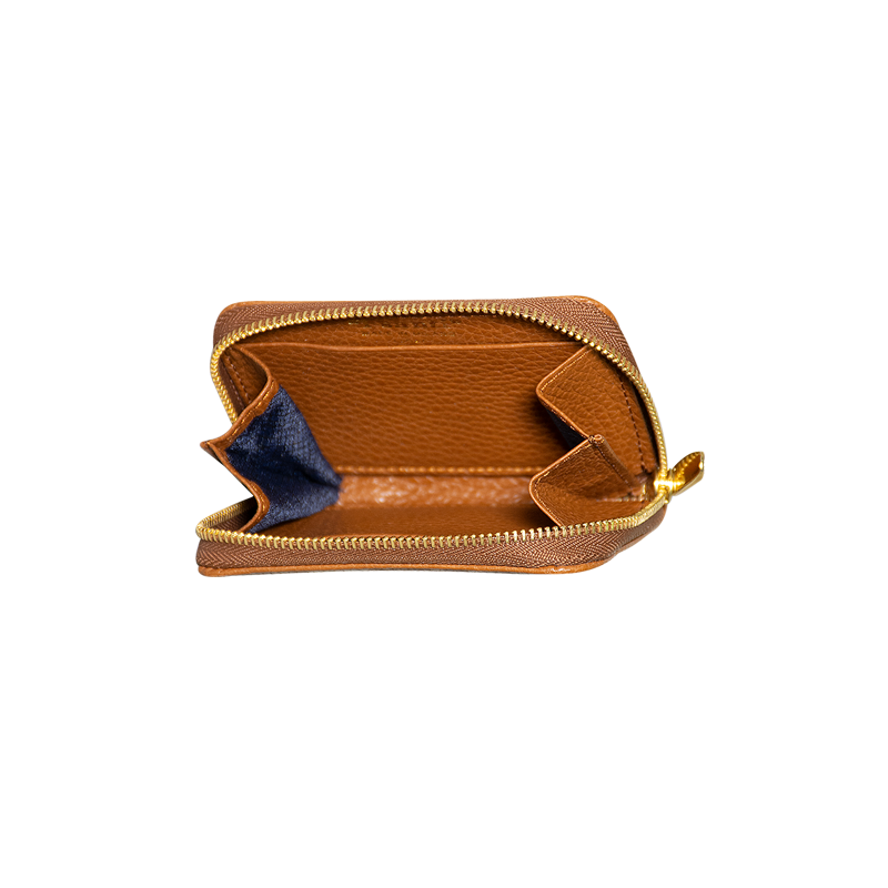 PORTA CARTE IN PELLE COLOR MARRONE