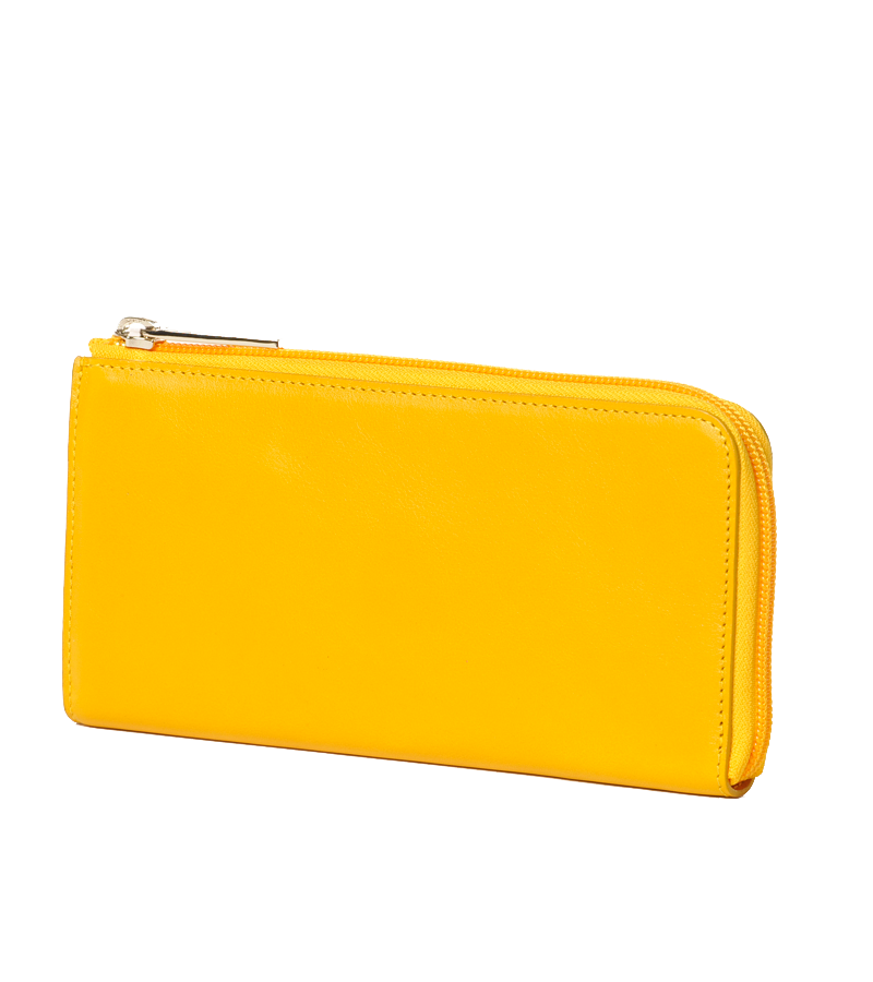 PORTA FOGLIO DONNA ZIP AROUND IN PELLE