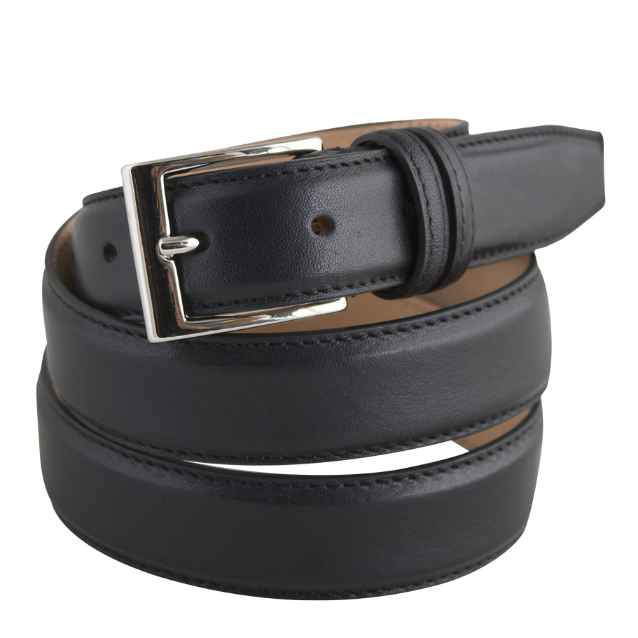 CINTURA IN PELLE ALTA 3 CM COLORE NERO CINTURA IN PELLE ALTA 3 CM COLORE NERO